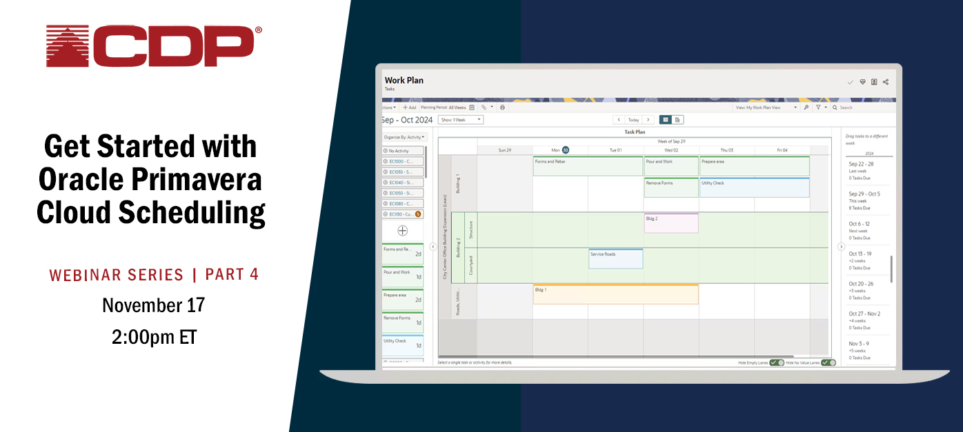 Get Started with Oracle Primavera Cloud Scheduling