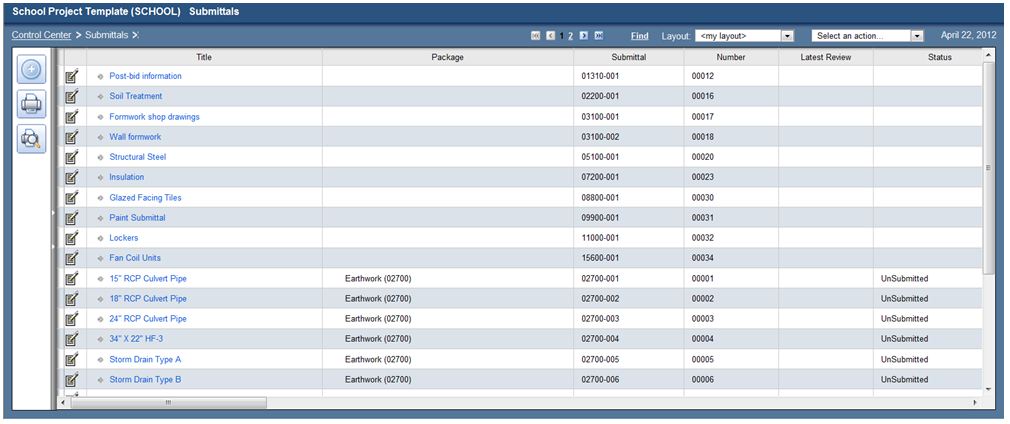 Contract Manager Project Template